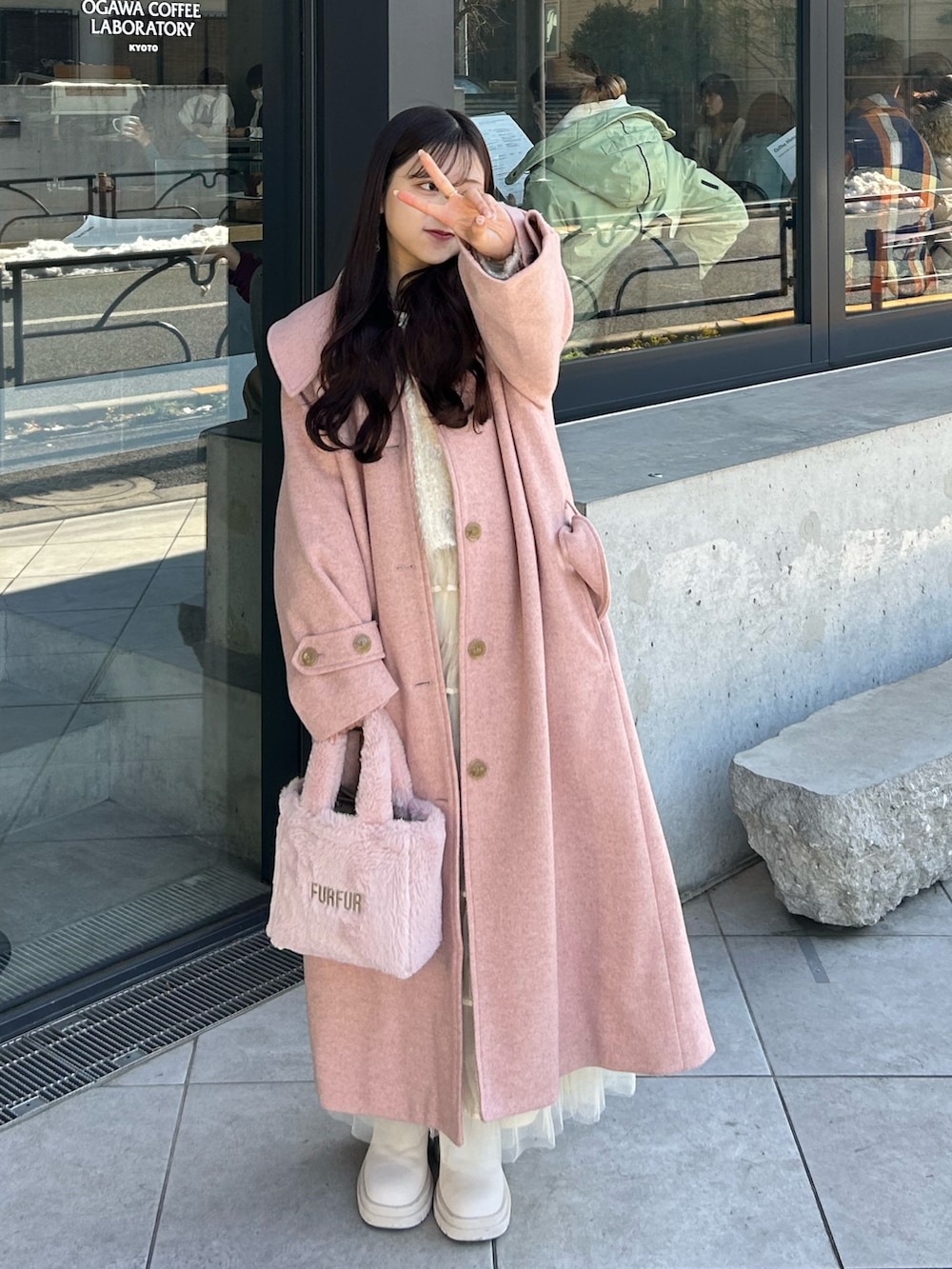 TreatÜrself ピンクコート2024 Treat ürself セットアップ pink 【公式