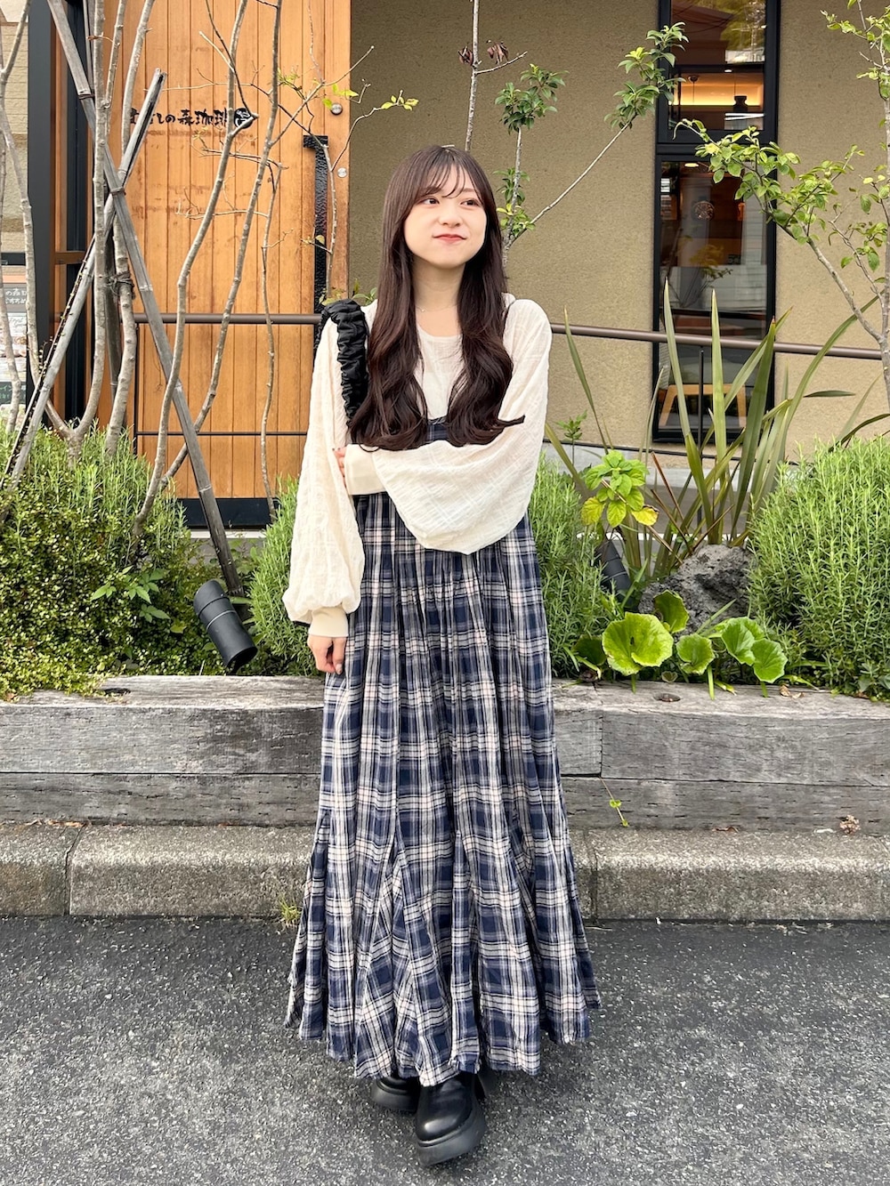 hinari チェックキャミワンピース　Sサイズ hinari チェックキャミワンピース Sサイズ セール】 チェック