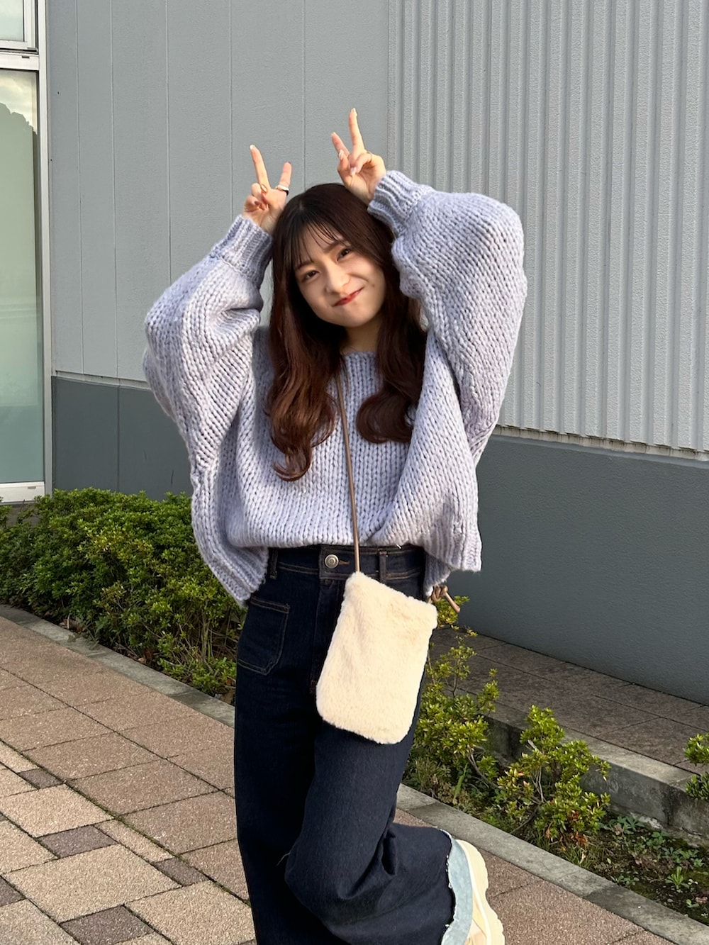 ami ダークグレー セーター Mサイズ 1回着用 ami｜GRLのニット/セーターを使ったコーディネート - WEAR