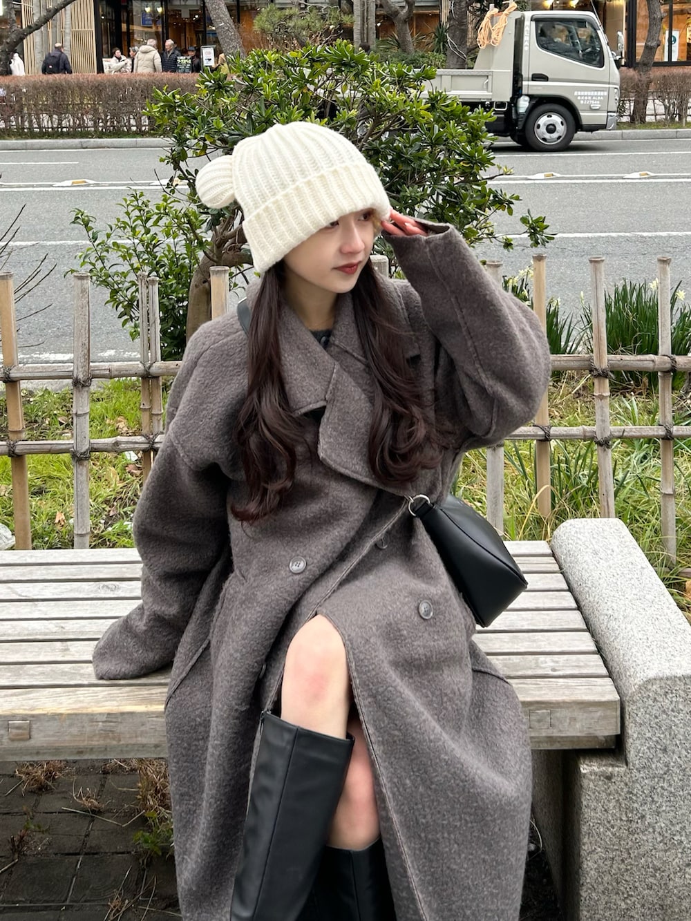 ami ニット帽 ニットキャップ ブラック アミパリス 黒 ニット帽 AMI