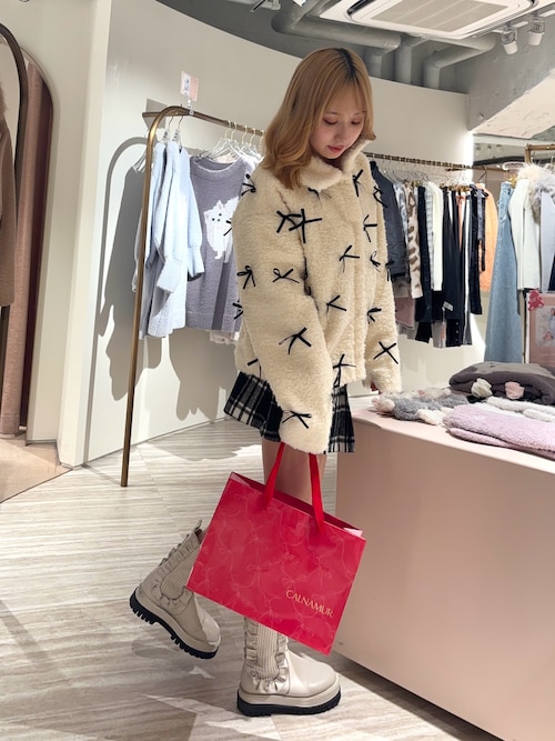 CALNAMUR メニーリボンループファーブルゾン （高評価