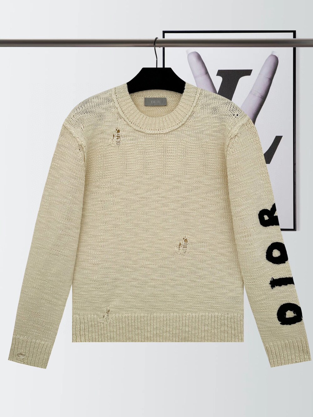 「Dior、Dior HOMME、hongkong、hongkonger、Taiwan、Thailand、ootdfashion、ootd、LS（LOVELESS）、remer、シンプルコーデ、メンズファッション、Y-3、converse、korea」｜「Diorのアイテム（ニット/セーター、ベージュ系）」を使った、Chrome_HKさん（メンズ・173cm）の冬コーディネートの4枚目の写真