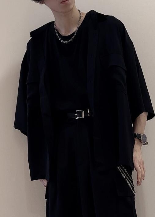 「モード、ストリート、キレイめ、セットアップ、春コーデ、夏コーデ、低身長」｜「JUNREDのital. from JUNRed / bean bracelet connected（ブレスレット、シルバー系）」を使った、hikaaa1231さん（メンズ・170cm）の夏コーディネートの4枚目の写真