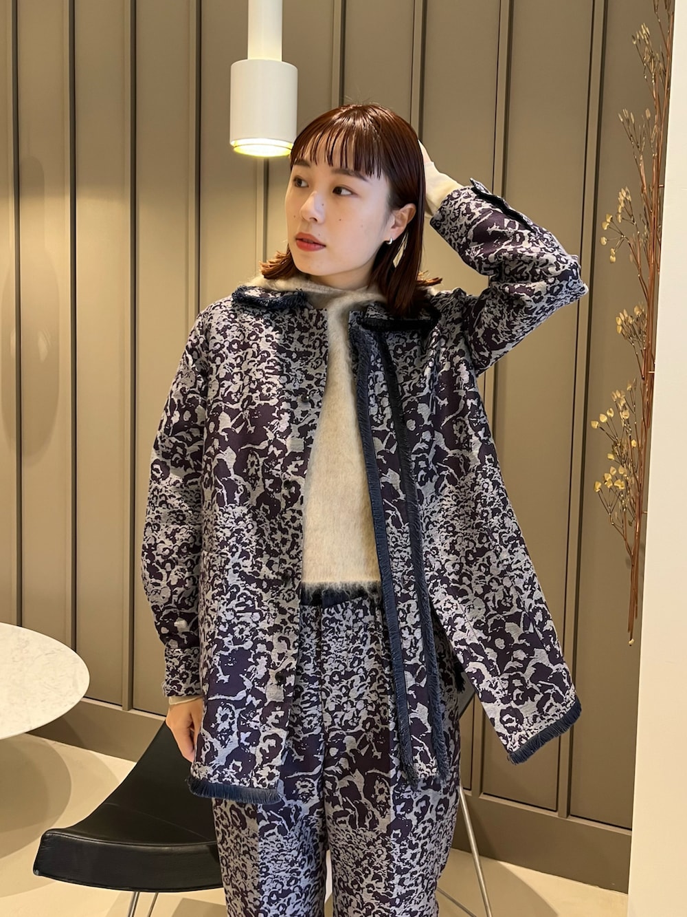maturely / Flower Jacquard Fringe Jacketを使った人気ファッション