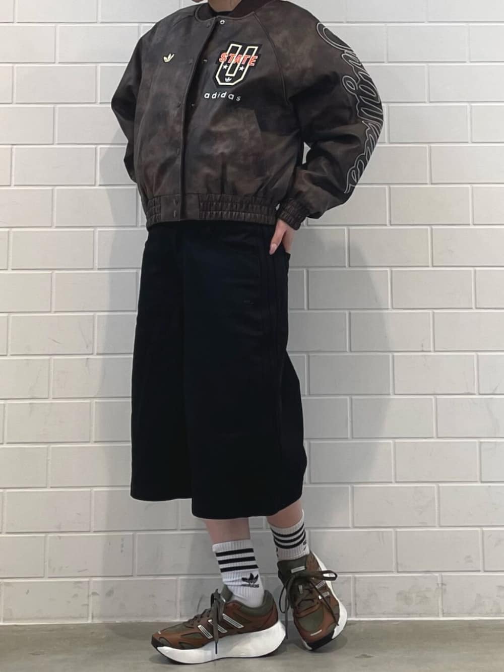 ミッドカット クルーソックス 3足組、アディダス オリジナルス