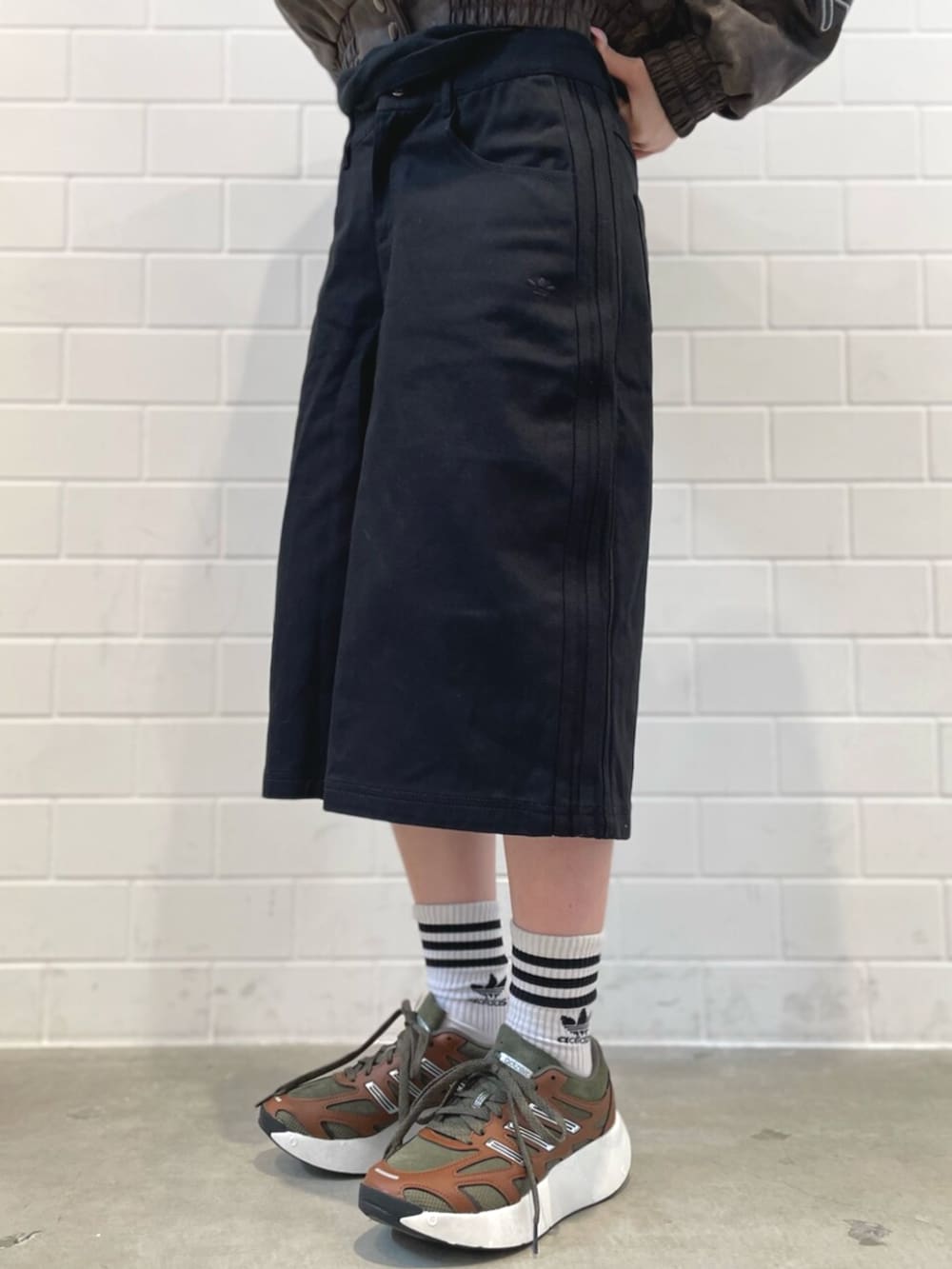 ミッドカット クルーソックス 3足組、アディダス オリジナルス