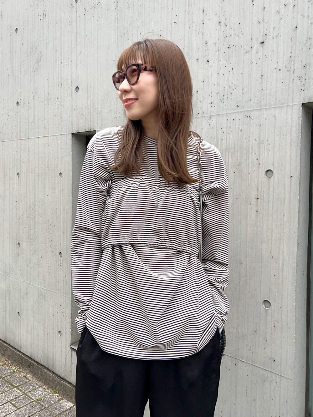 6(ROKU)＞コットン ボーダー ビスチェ Tシャツを使った人気