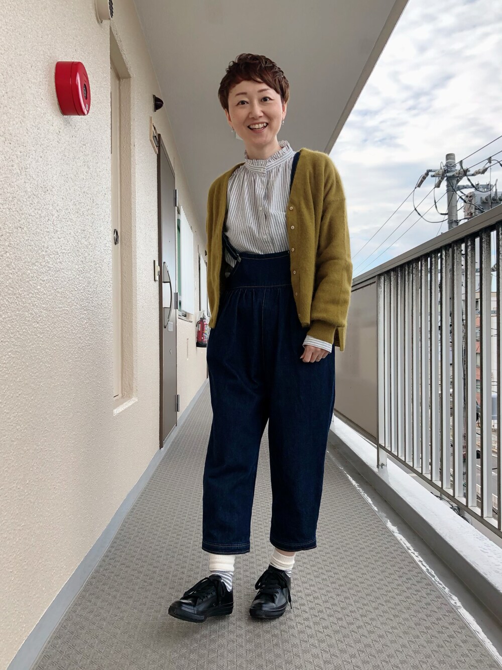 うちこ｜fig Londonのサロペット/オーバーオールを使った