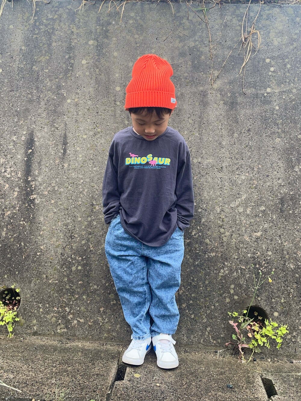 りつぼーさんの「カラバリニットキャップ（BREEZE）」を使ったコーディネートの2枚目の写真