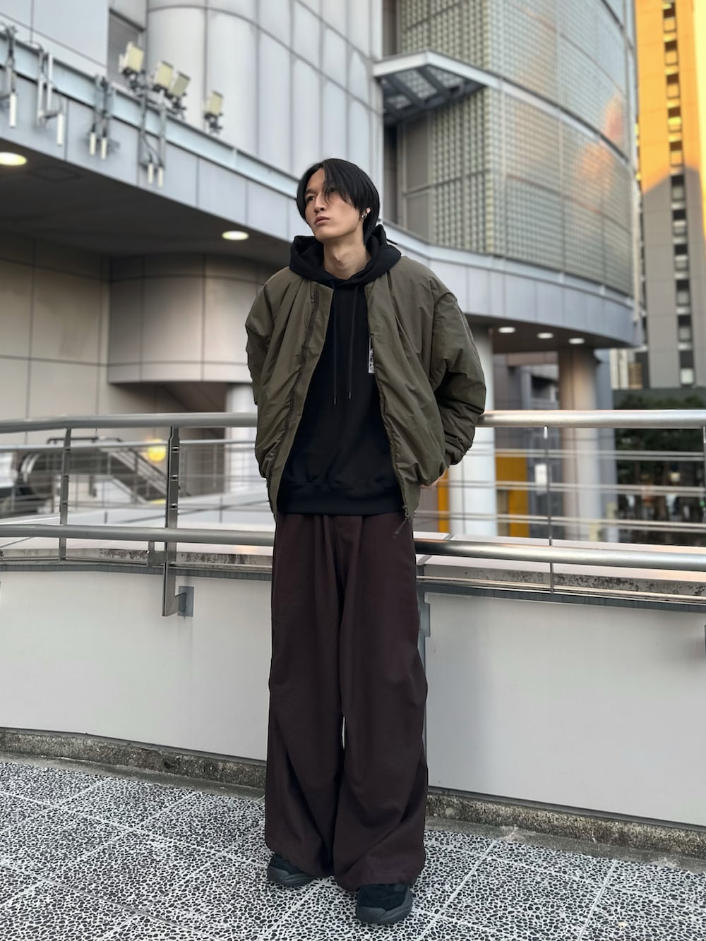 【即売モデル】LAD MUSICIAN/MA-1/カーキ/42（L相当） 中古・古着通販】LAD MUSICIAN (ラッドミュージシャン) MA-1 BLOUSON