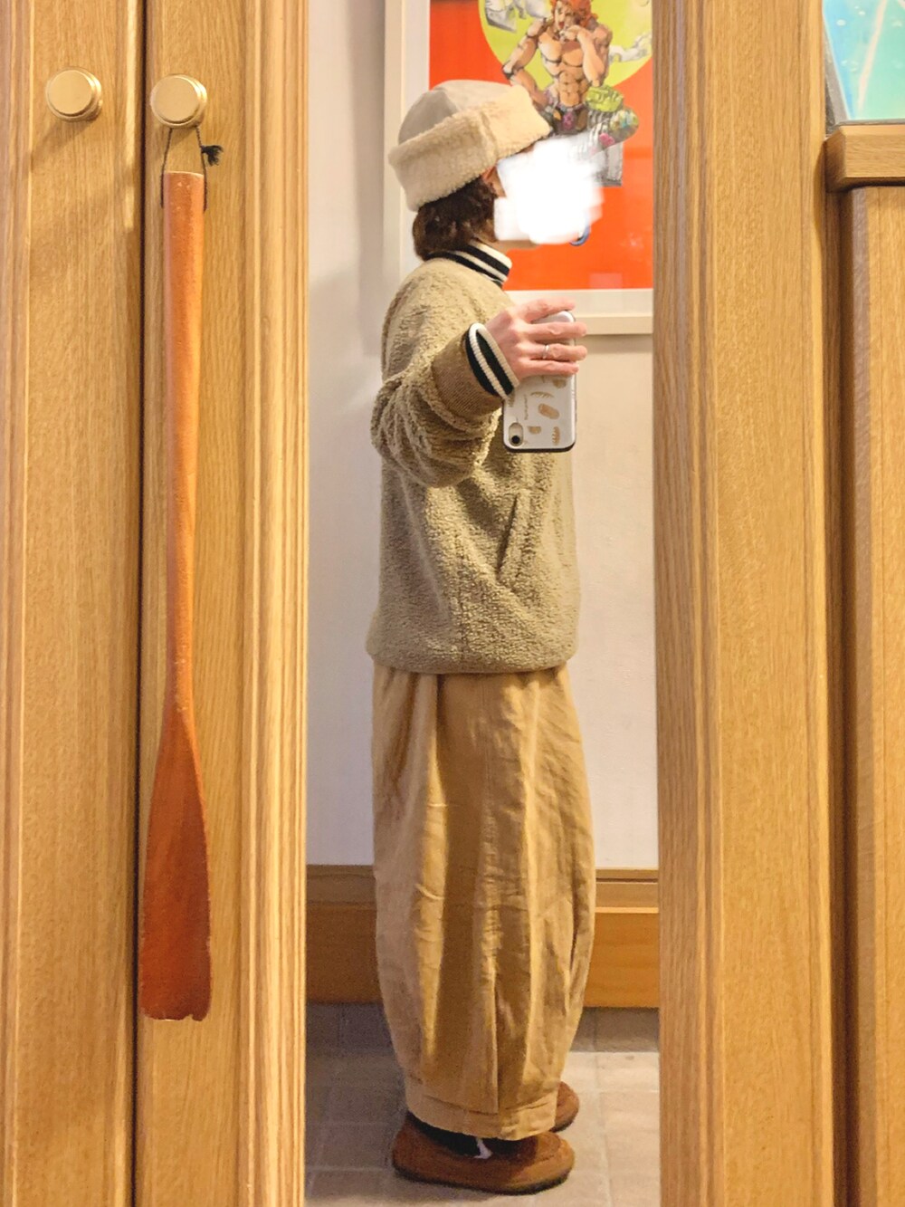 「昨日のコーデ、昨日の服、タートルネック」｜「CLOUDNINEのアイテム（ノーカラージャケット、ブラウン系）」を使った、まっきさん（レディース・149cm）の秋コーディネートの3枚目の写真