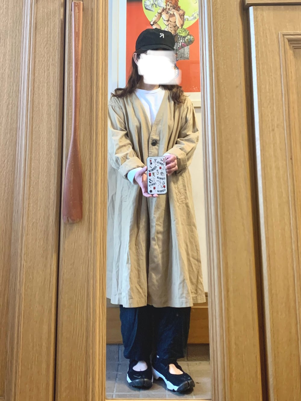 「買い物、セカスト購入品、古着」｜「studio CLIPのアイテム（ジャケット/アウター、ベージュ系）」を使った、まっきさん（レディース・150cm）の春コーディネートの5枚目の写真