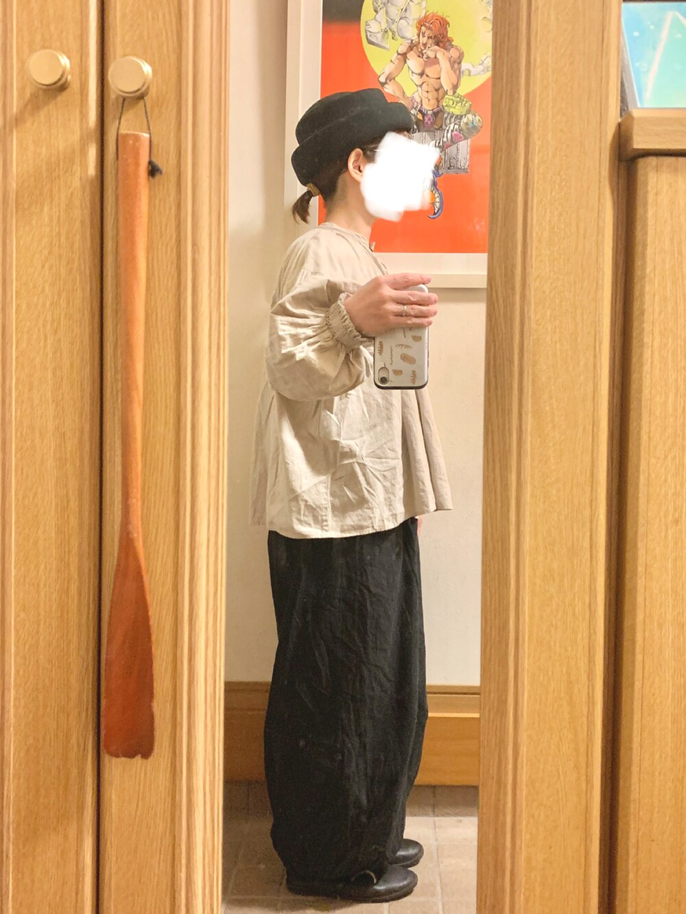 「昨日のコーデ、昨日の服、休日コーデ」｜「SUN VALLEYのアイテム（ノーカラージャケット、ホワイト系）」を使った、まっきさん（レディース・149cm）の秋コーディネートの3枚目の写真