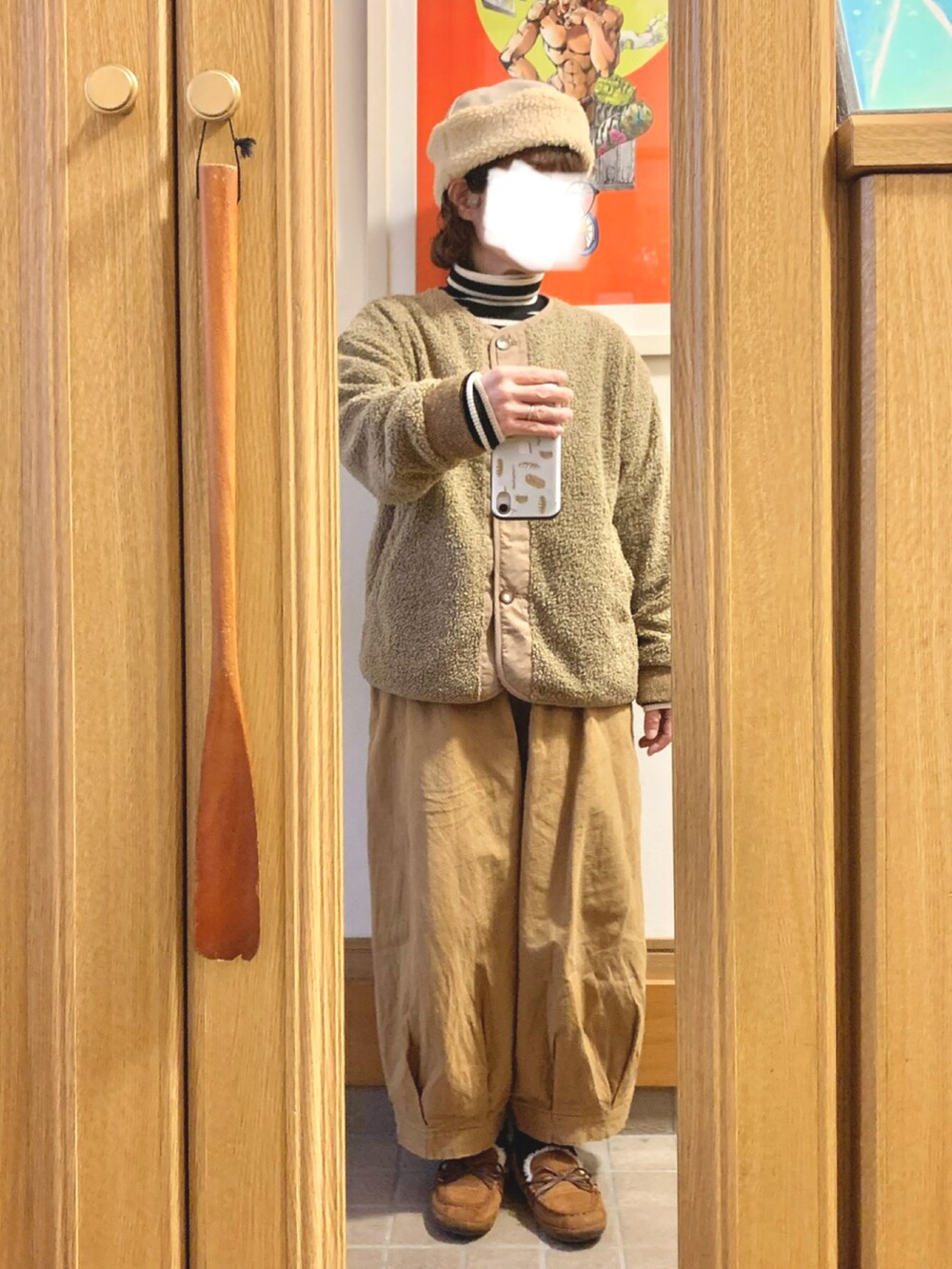 「昨日のコーデ、昨日の服、タートルネック」｜「CLOUDNINEのアイテム（ノーカラージャケット、ブラウン系）」を使った、まっきさん（レディース・149cm）の秋コーディネートの2枚目の写真
