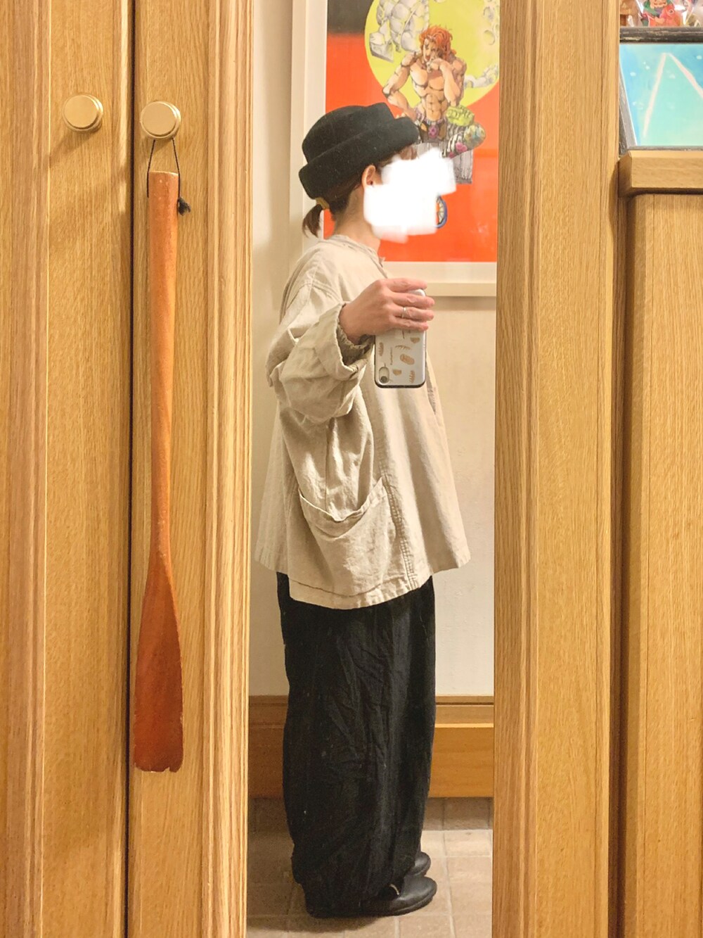 「昨日のコーデ、昨日の服、休日コーデ」｜「SUN VALLEYのアイテム（ノーカラージャケット、ホワイト系）」を使った、まっきさん（レディース・149cm）の秋コーディネートの5枚目の写真