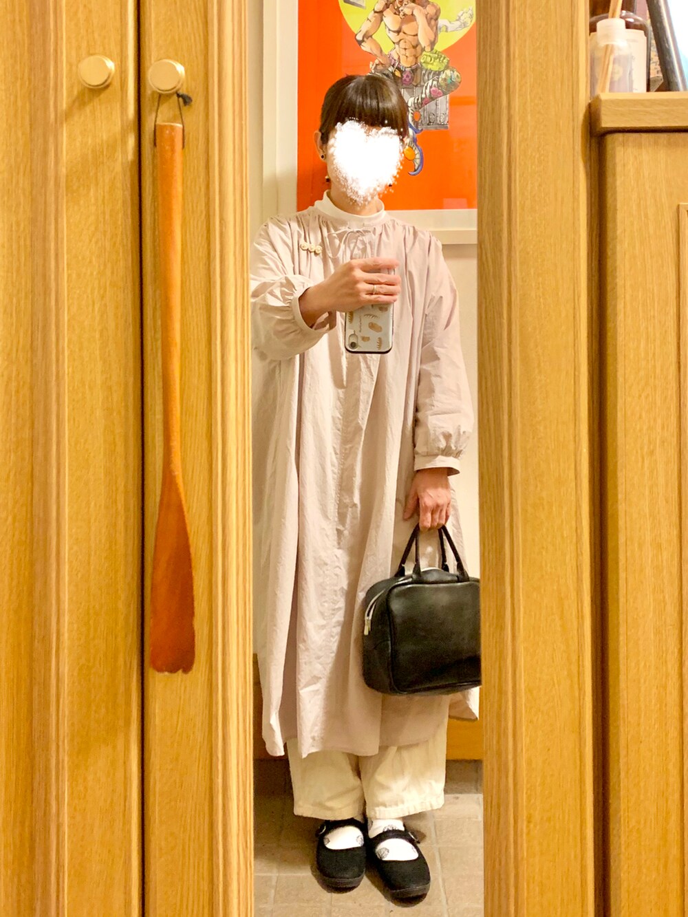「今日のコーデ、今日の服、マルシェ購入品、サマンサモスモス、Samansa Mos2」｜「studio la causeのアイテム（バッグ、ブラック系）」を使った、まっきさん（レディース・149cm）の秋コーディネートの2枚目の写真