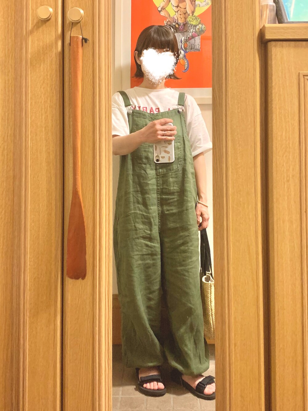 「今日のコーデ、今日の服、スポサン」｜「ORCIVALの【ORCIVAL/オーシバル】Raffia Like PE HAT #RC-7146RLP（ハット、ベージュ系）」を使った、まっきさん（レディース・149cm）の夏コーディネートの2枚目の写真