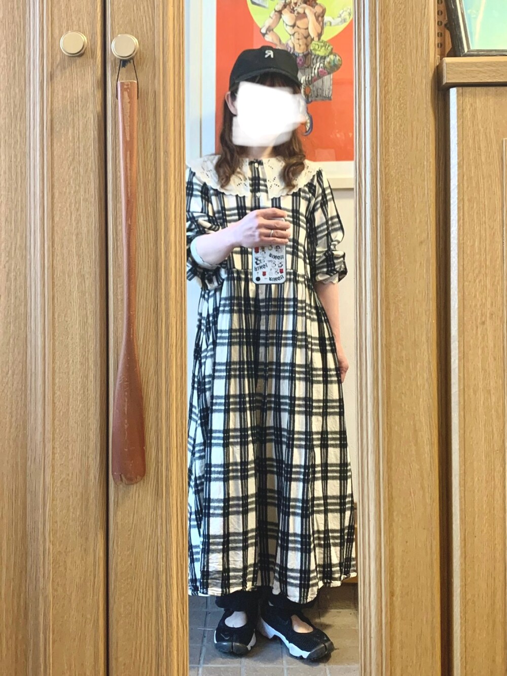 「買い物、セカスト購入品、古着」｜「studio CLIPのアイテム（ジャケット/アウター、ベージュ系）」を使った、まっきさん（レディース・150cm）の春コーディネートの4枚目の写真
