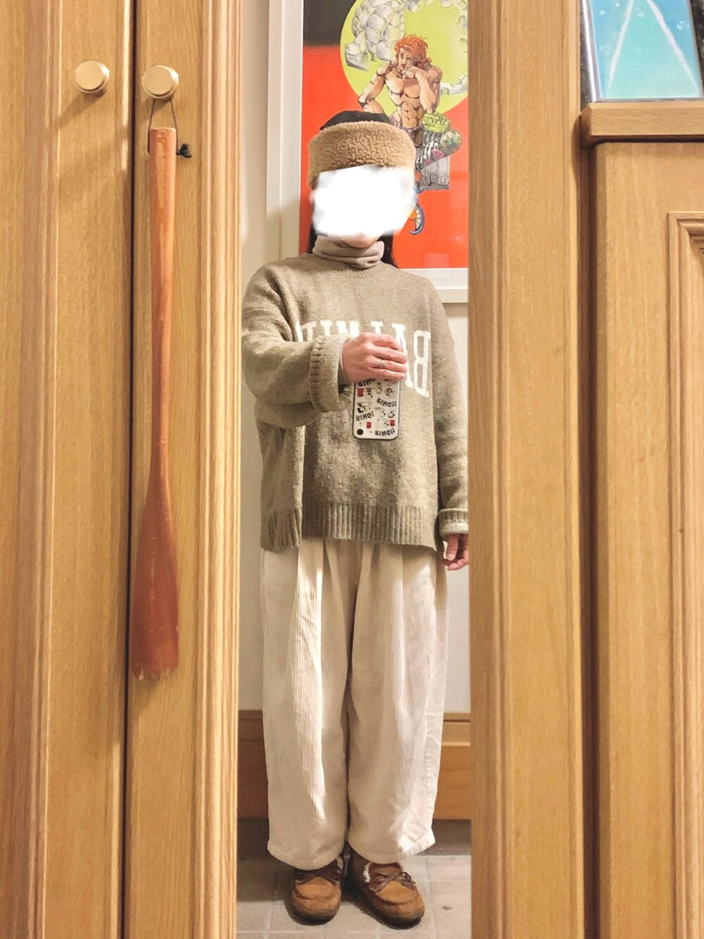 「昨日のコーデ、昨日の服」｜「UNIQLOのアイテム（トップス、ベージュ系）」を使った、まっきさん（レディース・150cm）の冬コーディネートの3枚目の写真