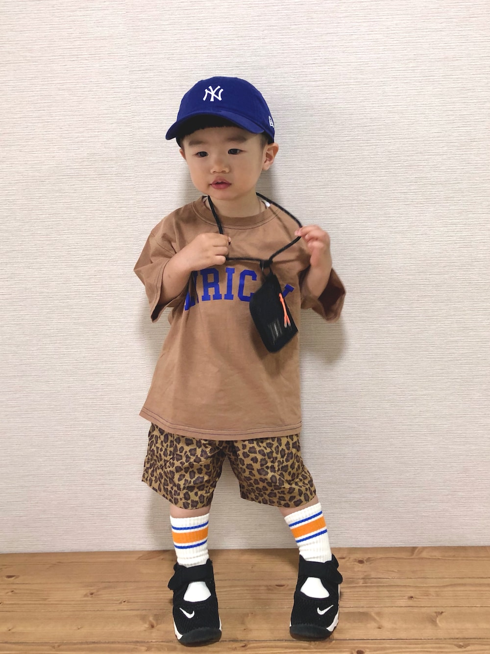深緑くま帽子　ネコtシャツコーデ【ネオブライス】アウトフィット　着回しコーデ 1651266162.jpg