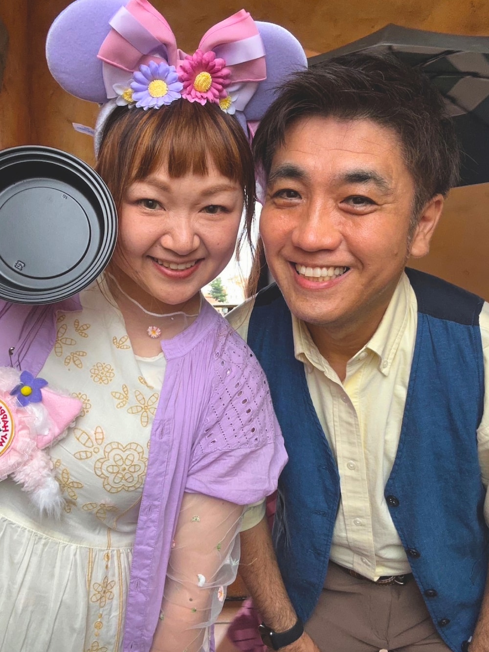 「夏コーデ、低身長女子、ワンピースコーデ、ディズニーコーデ、ラプンツェルバウンド、エヘカソポ、アベイル、無印良品、仲良し夫婦」｜「ehka sopoのアイテム（ワンピース、ホワイト系）」を使った、はるか。さん（レディース・151cm）の夏コーディネートの2枚目の写真