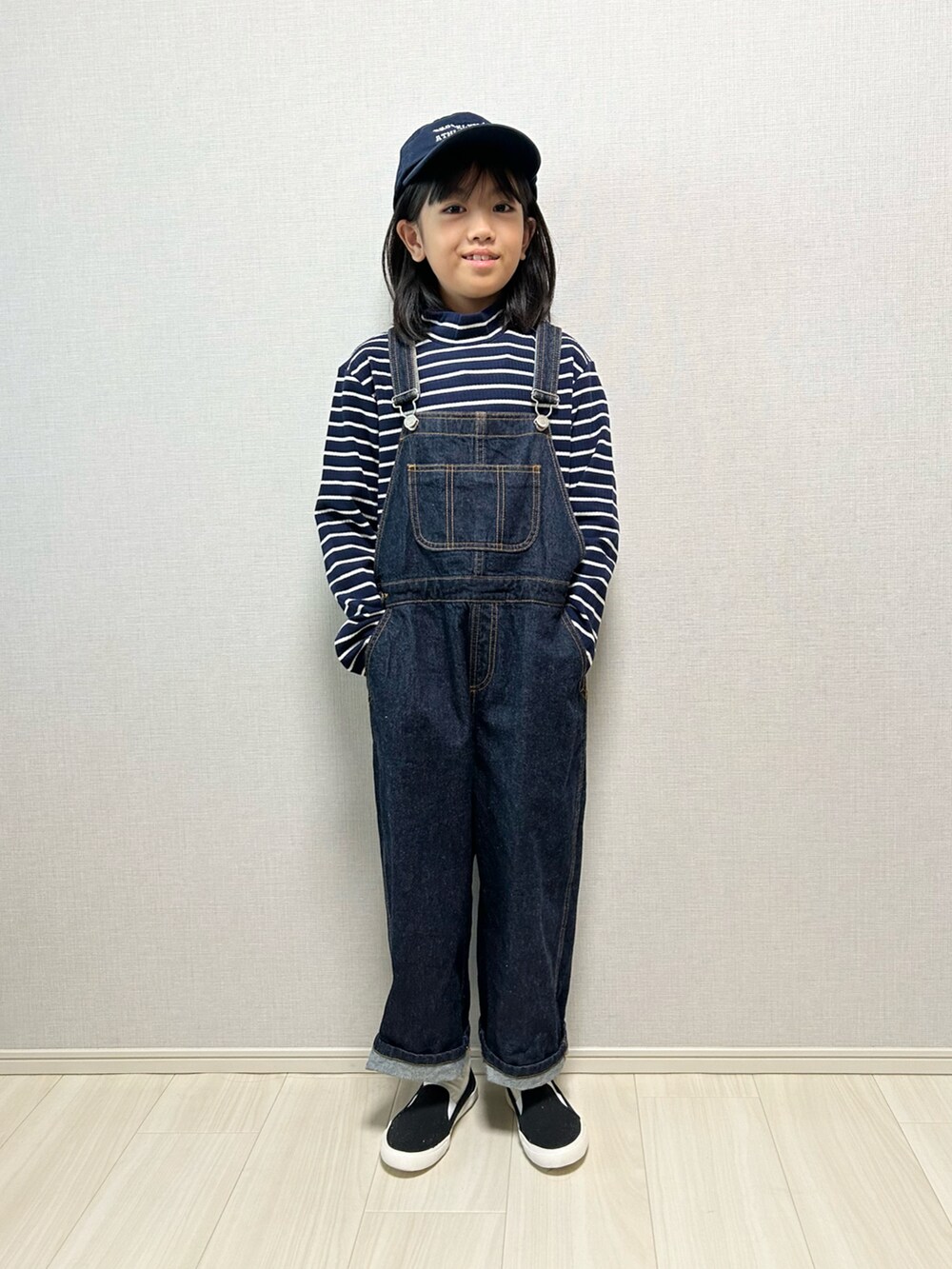 LOWRYS FARM CONEデニムサロペット②