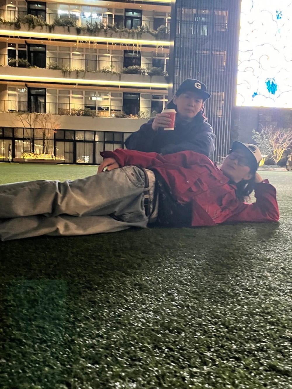 「GOLF WANGのアイテム（キャップ、ブラック系）」を使った、おのさん（メンズ・165cm）の冬コーディネートの2枚目の写真
