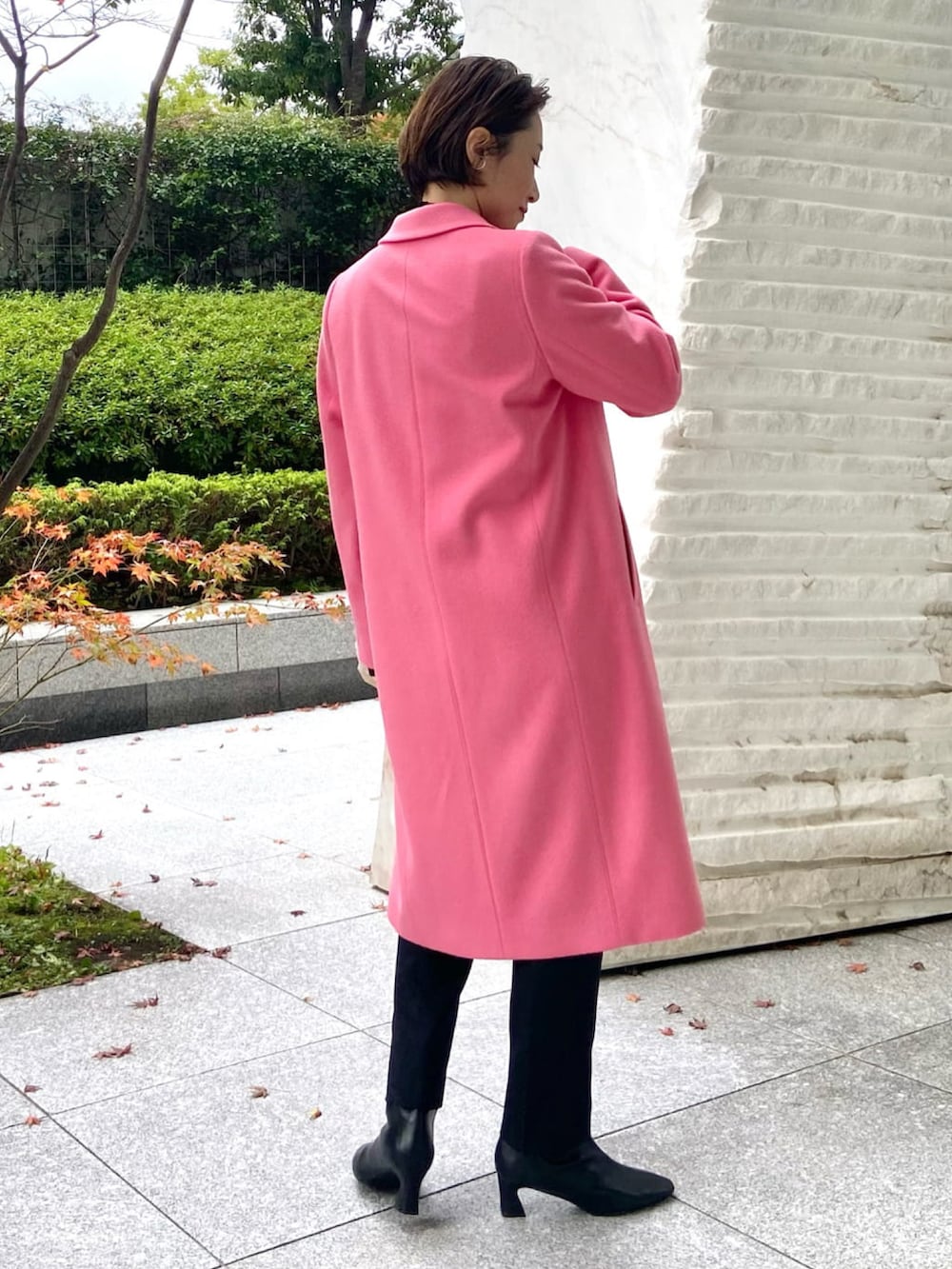 INDIVI(SHOP STAFF)｜INDIVIのチェスターコートを使ったコーディネート