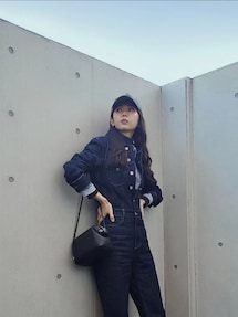 zara デニムオールインワン ZARAのオールインワン・サロペットを使った 