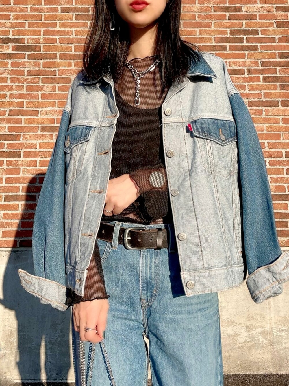 Levis ジャケット　パンツ　セットアップ よしだ(Right-on)｜Levi'sのデニムジャケットを使った