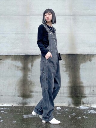 Levi'sリーバイス　シルバータブ　コーデュロイオーバーオール　サロペット Levi's（リーバイス）の「Levi's/リーバイス SILVER TAB CROP