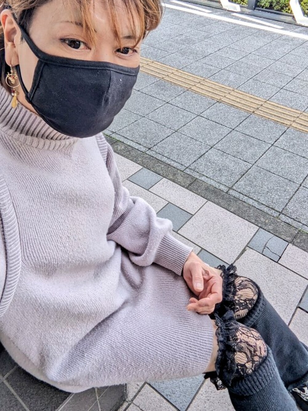 「今日のコーデ、春コーデ、大人カジュアル、オトナカワイイ、MTF、LGBT」｜「NICE CLAUPのアイテム（ワンピース、グレー系）」を使った、ななお(七緒)さん（レディース・169cm）の春コーディネートの3枚目の写真