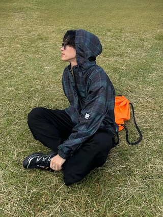 パーカー pajamas check anorak blouson レディース メンズ