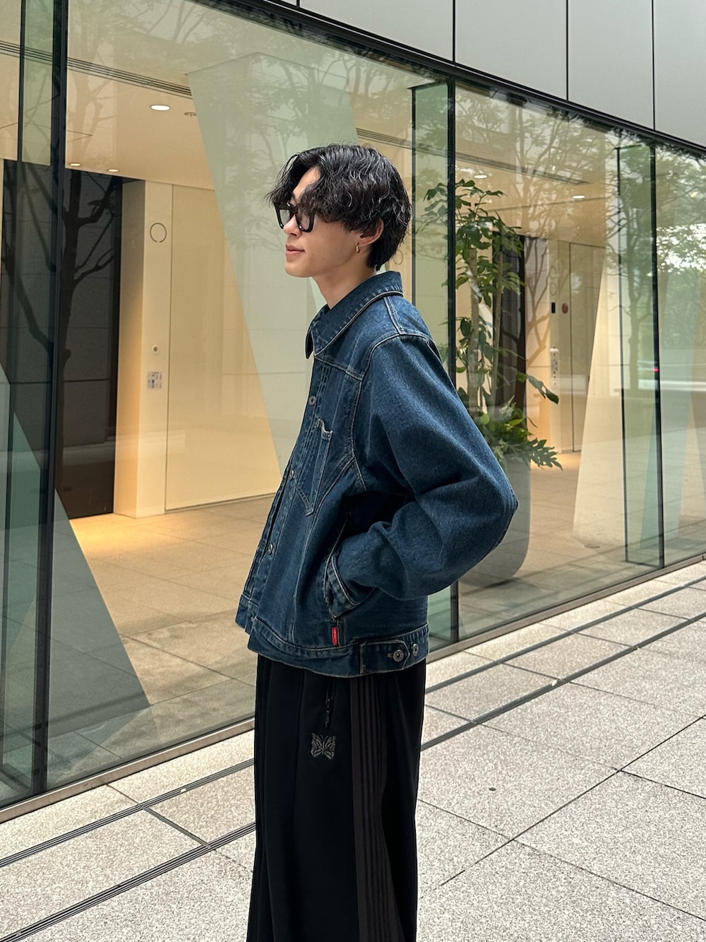 デニム ジャケット ネクタイ コーデ シティーボーイ c-boy style デニム ジャケット ネクタイ コーデ シティーボーイ c-boy style