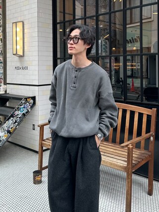 やまもと様 C7304 ワッフルカットソー×ガウチョパンツコーデ 1743470054_320.jpg