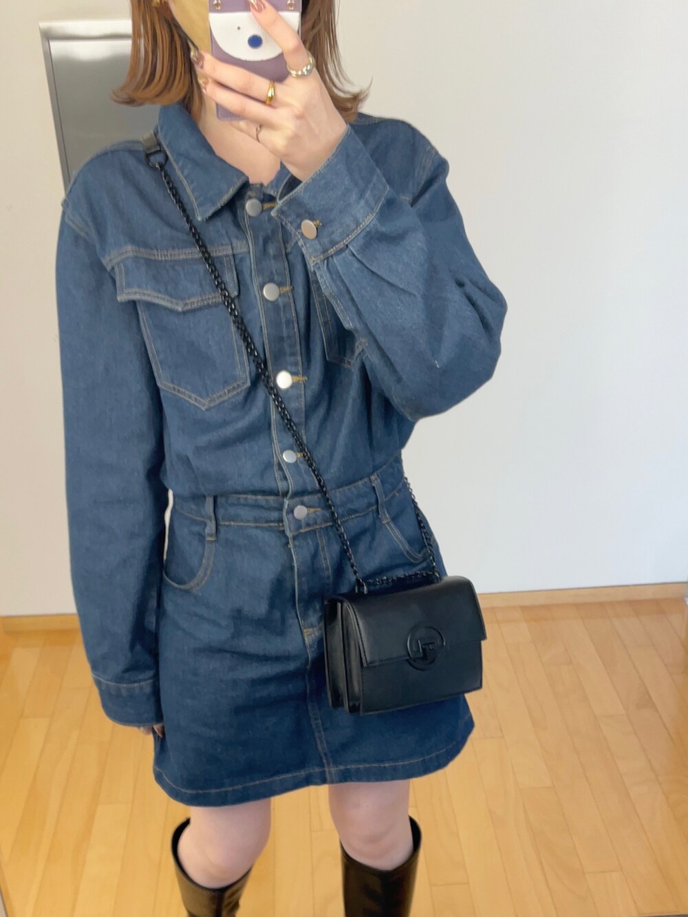 【再販】デニム ミニ ワンピース お出かけ コーデ 韓国 レディースファッション 新作 デニム ミニ ワンピース お出かけ コーデ 韓国 レディース