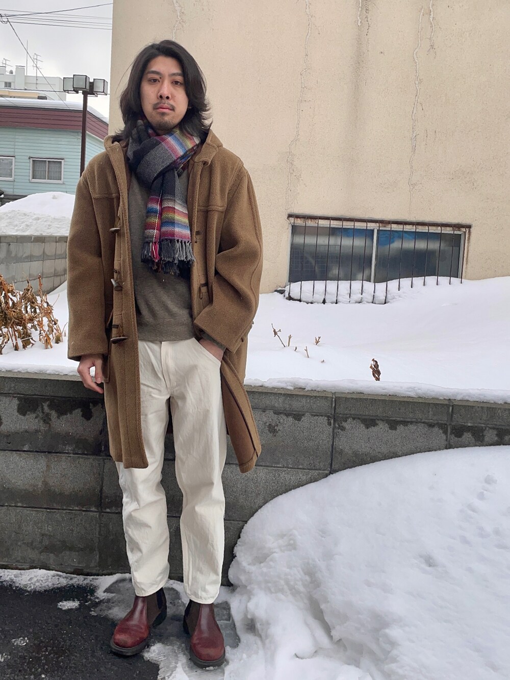 【専用】THE INOUE BROTHERS... アルパカダッフルコート 専用】THE INOUE BROTHERS アルパカダッフルコート