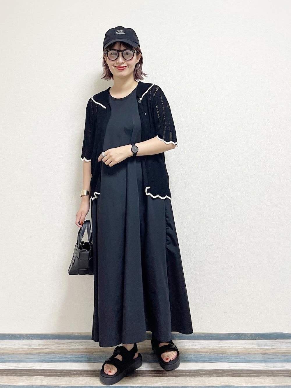 あんまるさんの「PUMA プーマ PLATFORM SLIDE YLM 19 ﾌﾟﾗｯﾄﾌｫｰﾑ スライド YLM 19 369424 06BK/BK（PUMA）」を使ったコーディネートの3枚目の写真
