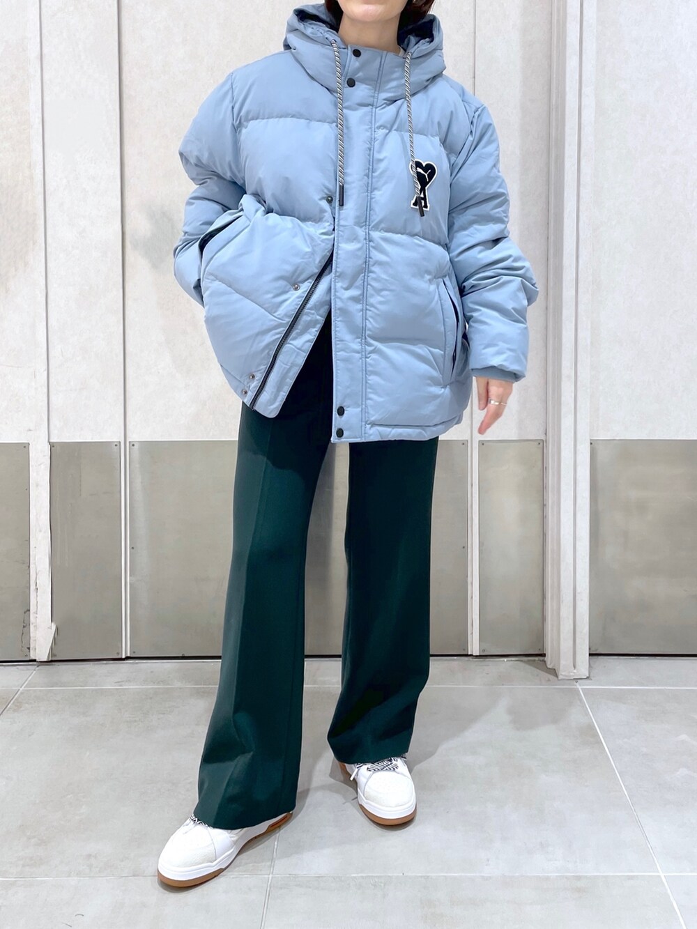 AMI Paris アミパリス24ss フーデッドウィンドブレーカー