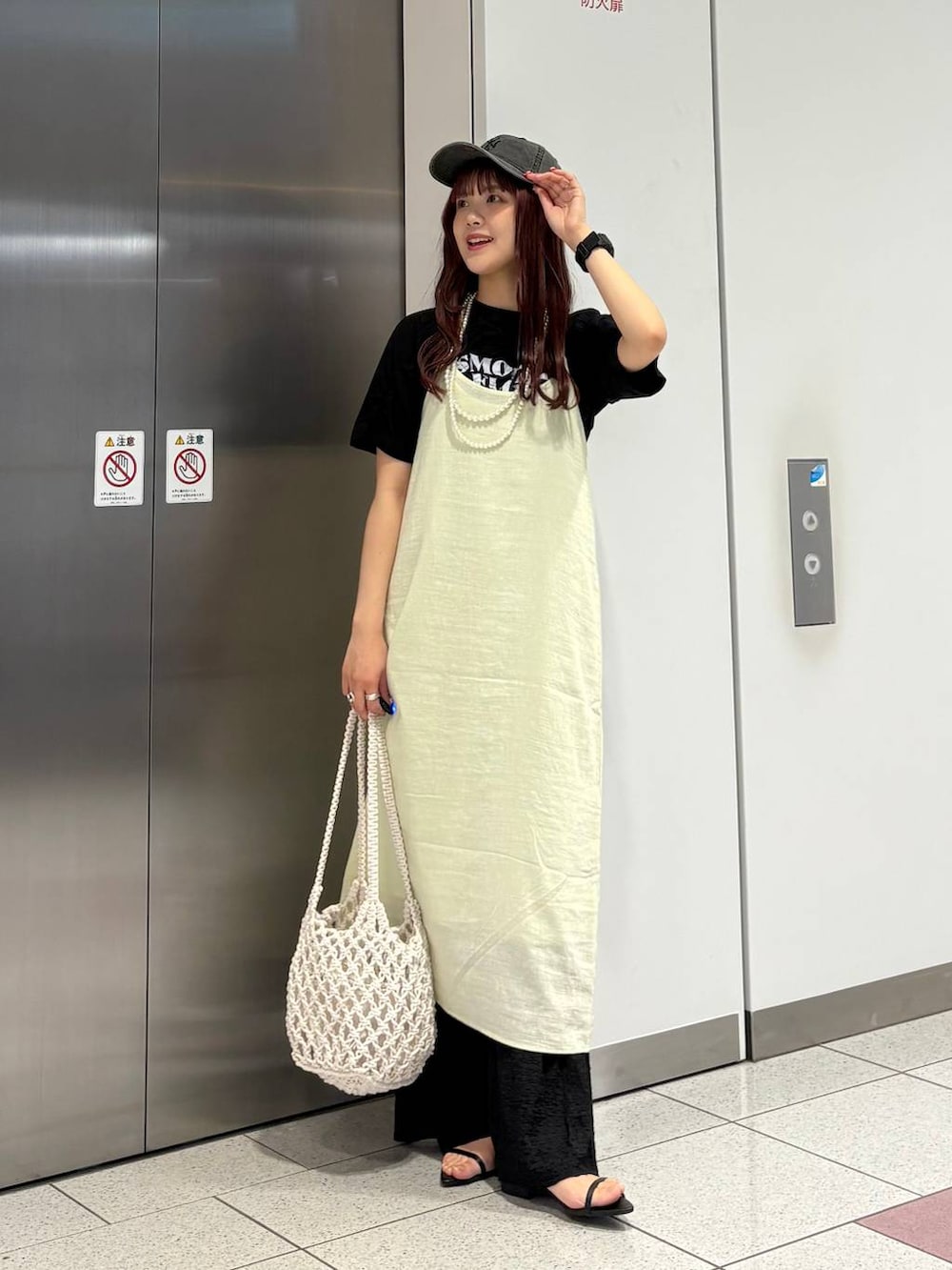 aoさんの「パールタレンネックレス　249411（LOWRYS FARM）」を使ったコーディネートの2枚目の写真