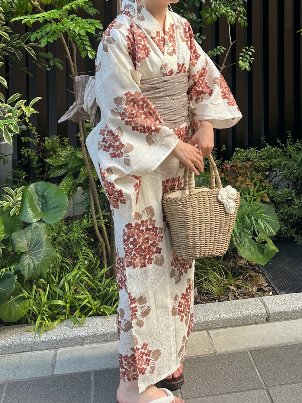 hinari × utatane浴衣セット 紫陽花を使った人気ファッション