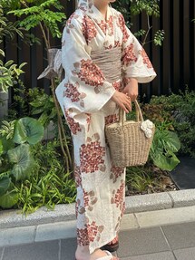 hinari × utatane浴衣セット 紫陽花を使った人気ファッション