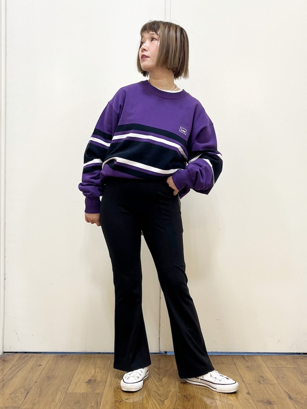 HIRO様①C6596 Leeコラボ裏毛スウェット×イージーパンツコーデ 楽天市場】【AUTUMN FAIR】SC/M/Lサイズ [低身長サイズ有]裏毛