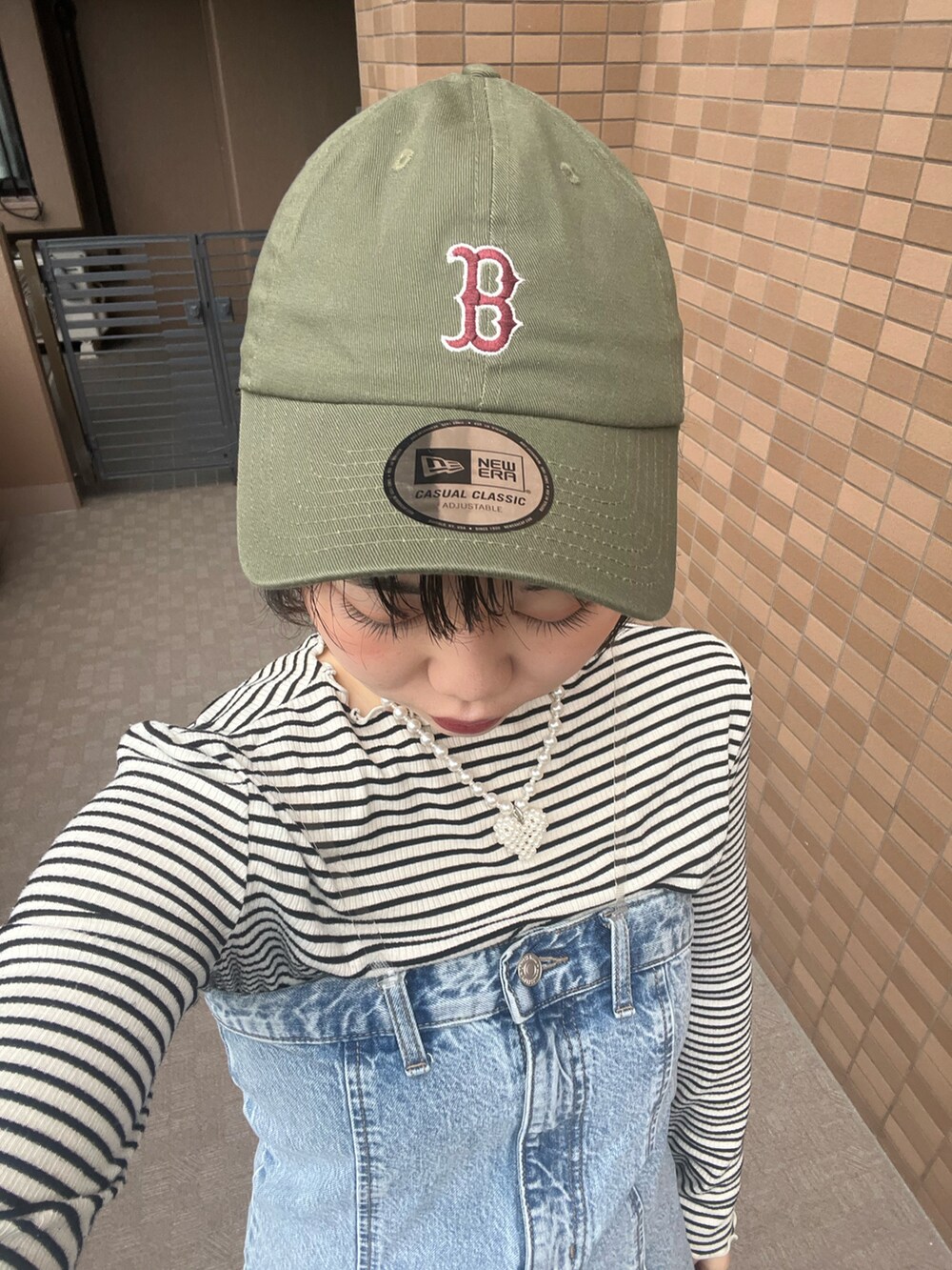 「春のNewスタイル、春服コーデ、春ファッション、デニム、アパレルスタッフ、LOWRYS FARM、出勤コーデ、ootd、おでかけコーデ、ボーダー」｜「LOWRYS FARMのアイテム（その他トップス、その他）」を使った、暖乃さん（レディース・159cm）の春コーディネートの5枚目の写真