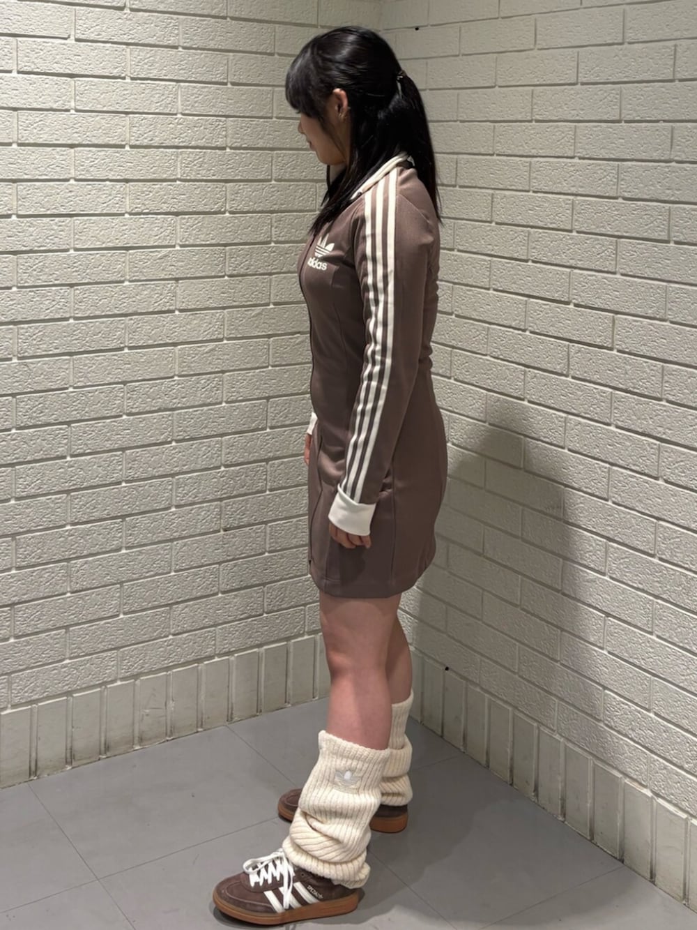えるちゃん アディダス セットアップ ダンボールニット レッグ