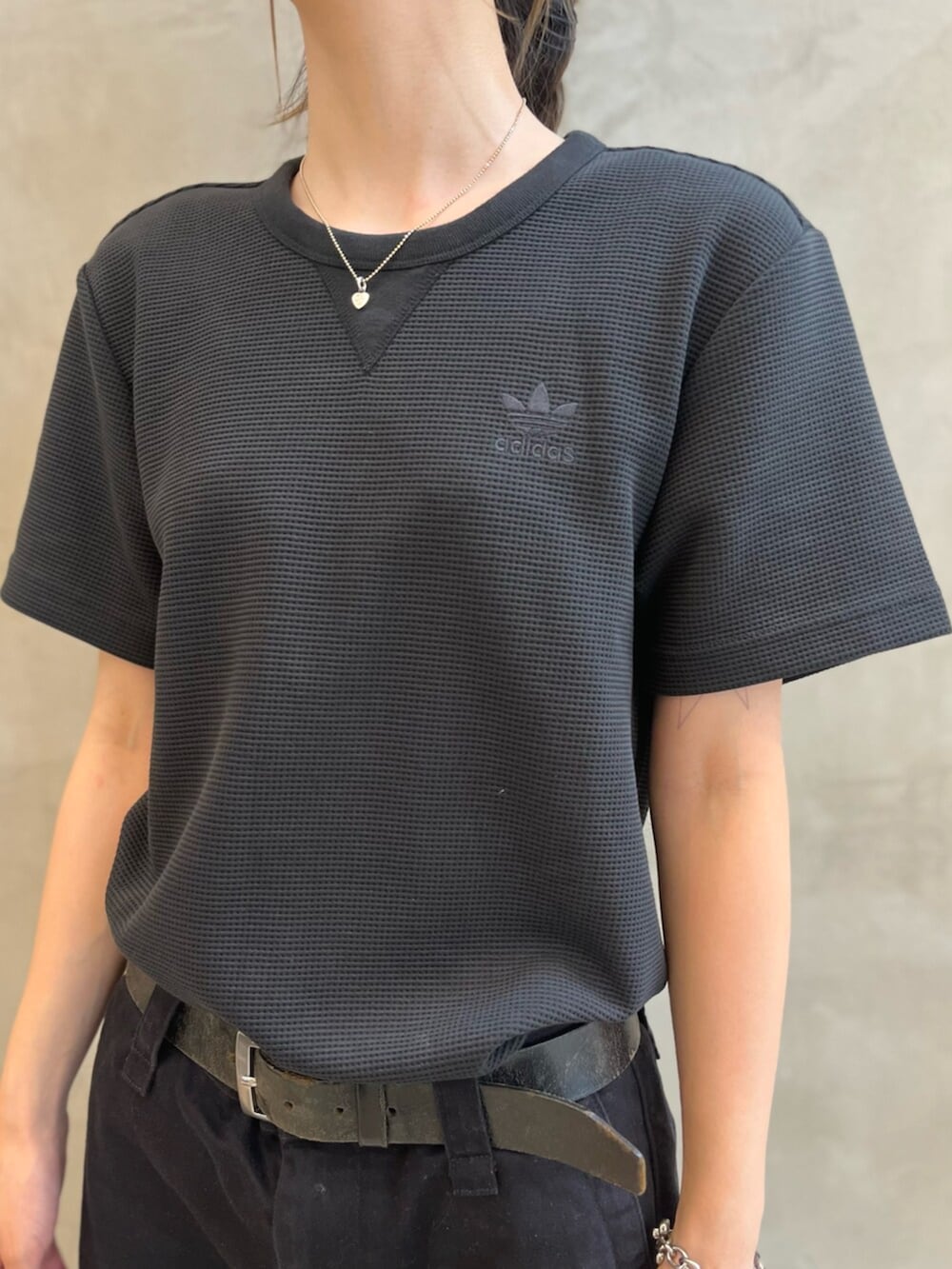 トレフォイル エッセンシャルズ ワッフル半袖Tシャツ、ハンブルク 