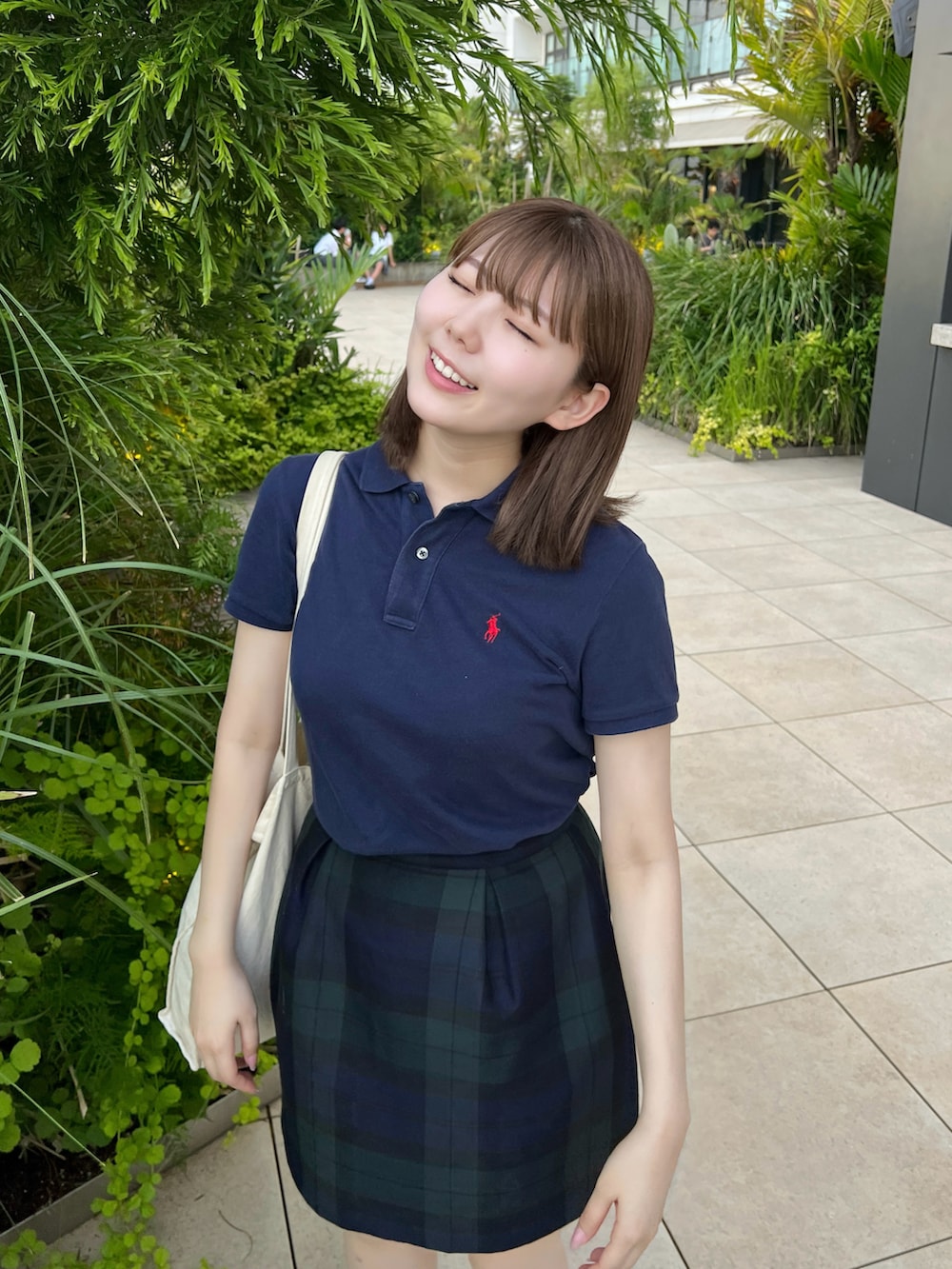 ラルフローレン　スカート✖️ポロシャツ りん｜POLO RALPH LAURENのポロシャツを使ったコーディネート - WEAR