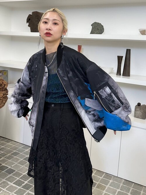 UNISEX】ニホンガソウガラショートMA-1 by MAO KAWASAKI(HARE)を使った