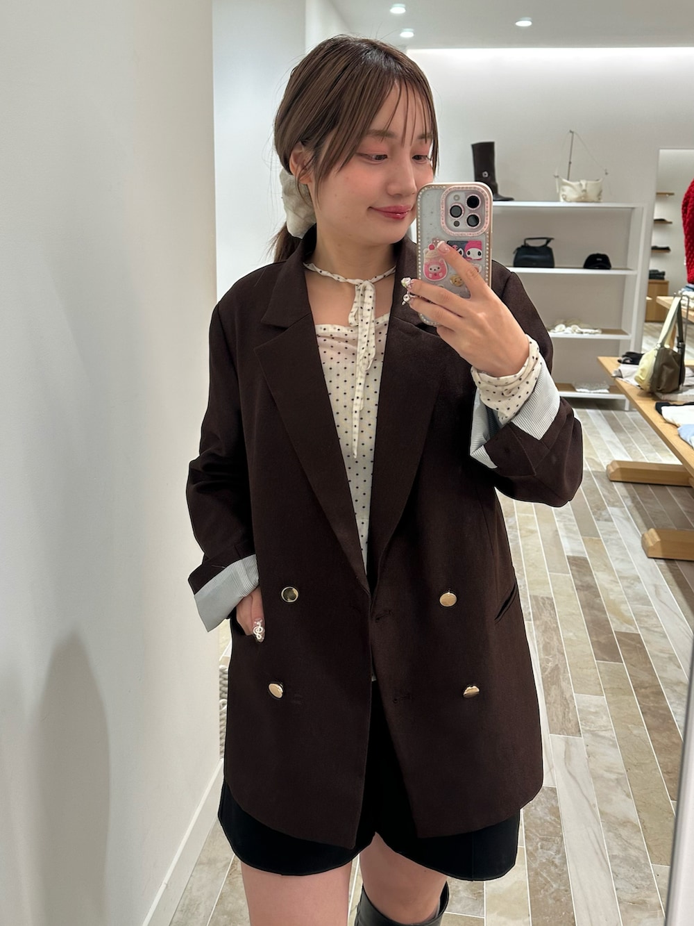 yuki(mystic)｜mysticのテーラードジャケットを使ったコーディネート