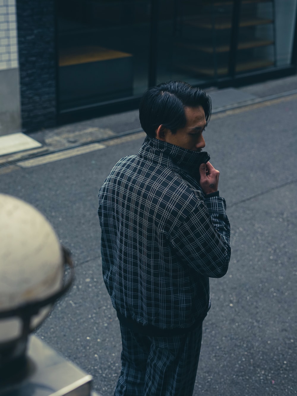 Renさんの「Schott/ショット/PATTERNED JERSEY TRACK JACKET/パターン ジャージ トラックジャケット（schott）」を使ったコーディネートの2枚目の写真